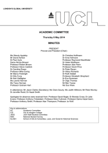 ACADEMIC COMMITTEE  MINUTES Thursday 8 May 2014