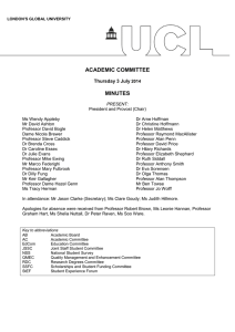 ACADEMIC COMMITTEE MINUTES Thursday 3 July