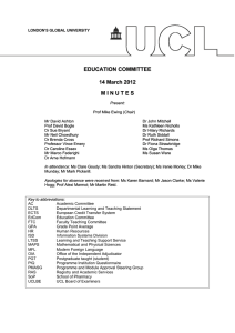 EDUCATION COMMITTEE  14 March 2012 M I N U T E S