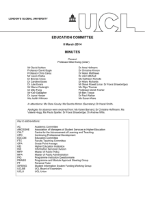 EDUCATION COMMITTEE  MINUTES 6 March 2014