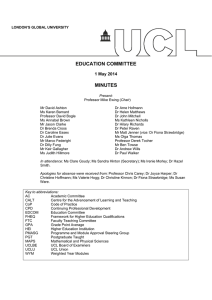 EDUCATION COMMITTEE  MINUTES 1 May 2014