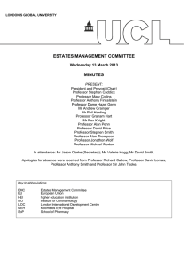 ESTATES MANAGEMENT COMMITTEE  MINUTES Wednesday 13 March 2013