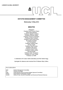 ESTATES MANAGEMENT COMMITTEE  MINUTES Wednesday 14 May 2014