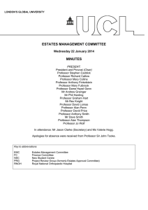 ESTATES MANAGEMENT COMMITTEE  MINUTES Wednesday 22 January 2014