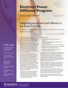 Electrical Power Affiliates Program Integrating equipment and software in the Smart Grid Lab