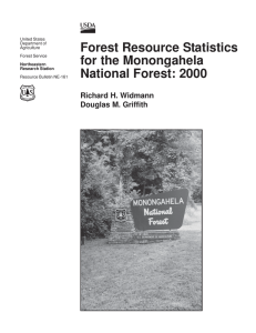 Forest Resource Statistics for the Monongahela National Forest: 2000 Richard H. Widmann