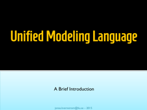 Unified Modeling Language A Brief Introduction – 2015