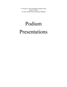 Podium Presentations 6