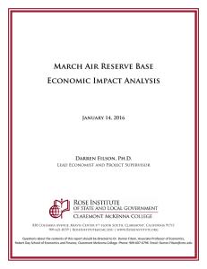March Air Reserve Base Economic Impact Analysis