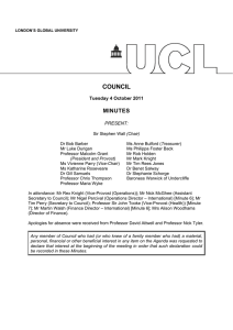 COUNCIL  MINUTES Tuesday 4 October 2011