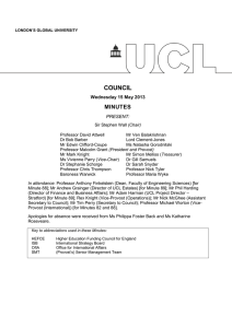 COUNCIL MINUTES Wednesday 15 May 2013