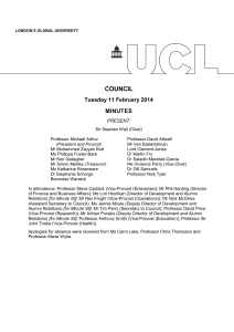 COUNCIL Tuesday 11 February 2014 MINUTES