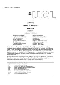 COUNCIL Tuesday 25 March 2014 MINUTES