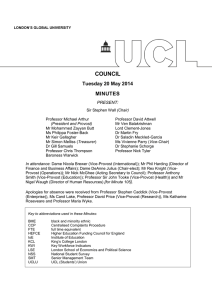 COUNCIL Tuesday 20 May 2014 MINUTES