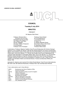 COUNCIL Tuesday 8 July 2014 MINUTES