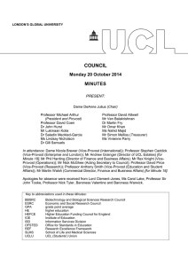 COUNCIL Monday 20 October 2014 MINUTES