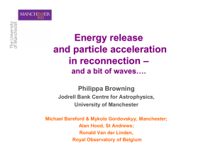 Energy release and particle acceleration in reconnection in reconnection –
