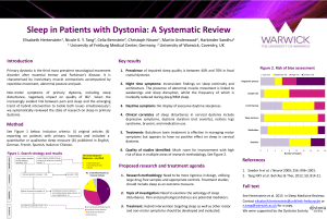 Sleep in Patients with Dystonia: A Systematic Review