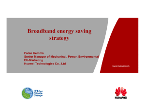 Broadband energy saving strategy