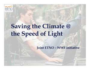 Saving the Climate @ the Speed of Light
