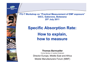 Specific Absorption Rate: How to explain, how to measure