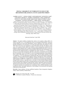 SPATIAL VARIABILITY OF TURBULENT FLUXES IN THE