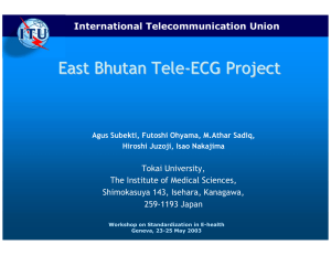 East Bhutan Tele - ECG Project International Telecommunication Union