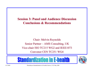 Session 3: Panel and Audience Discussion Conclusions &amp; Recommendations