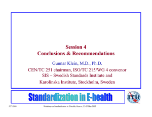 Session 4 Conclusions &amp; Recommendations