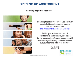 OPENING UP ASSESSMENT