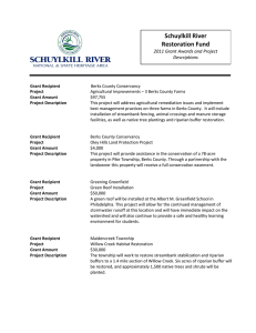 Schuylkill River Restoration Fund  2011 Grant Awards and Project