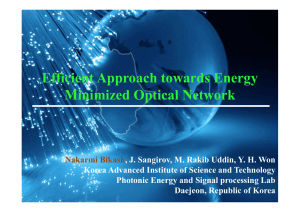 Efficient Approach towards Energy Minimized Optical Network