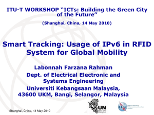 Smart Tracking: Usage of IPv6 in RFID System for Global Mobility