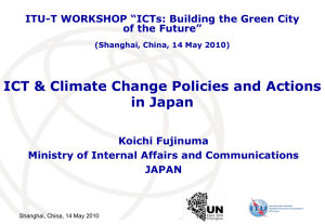 ICT &amp; Climate Change Policies and Actions in Japan