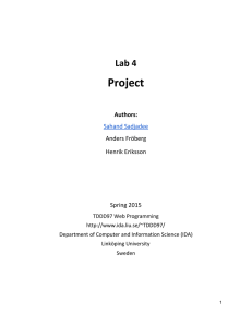 Project     Lab 4 Authors: 