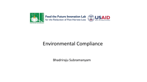 Environmental Compliance Bhadriraju Subramanyam