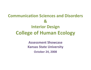 College of Human Ecology Communication Sciences and Disorders &amp; Interior Design