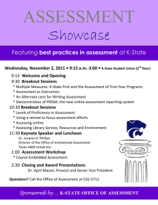 ASSESSMENT Showcase best practices in assessment