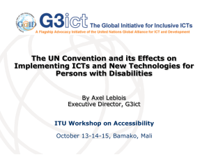The UN Convention and its Effects on Persons with Disabilities