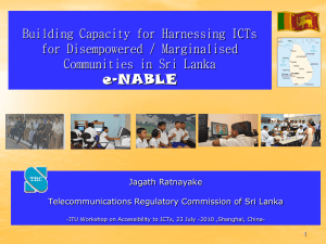 e-NABLE Building Capacity for Harnessing ICTs for Disempowered / Marginalised