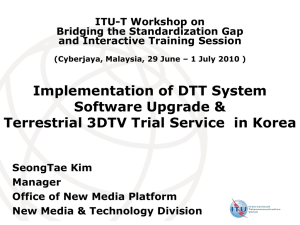 Implementation of DTT System Software Upgrade &amp;