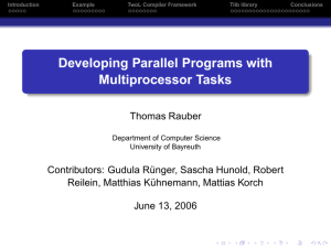 Developing Parallel Programs with Multiprocessor Tasks
