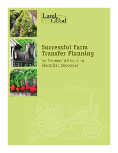 Successful Farm Transfer Planning for Farmers Without an Identified Successor