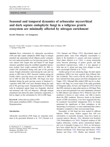 Seasonal and temporal dynamics of arbuscular mycorrhizal