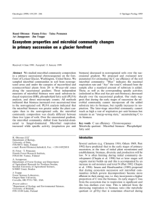 Ecosystem properties and microbial community changes Ari Jumpponen á Jim Trappe