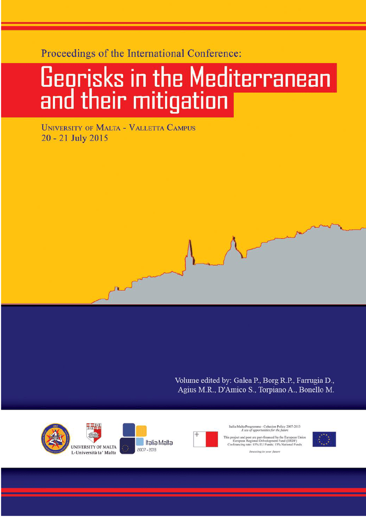 1 Geo Risks In The Mediterranean And Their Mitigation