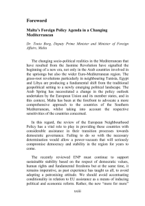 Foreword Malta’s Foreign Policy Agenda in a Changing Mediterranean