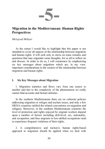 -5-  Migration in the Mediterranean: Human Rights Perspectives