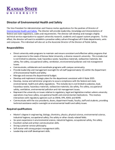 Director of Environmental Health and Safety