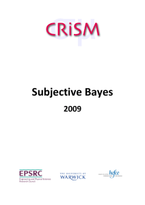 Subjective Bayes 2009